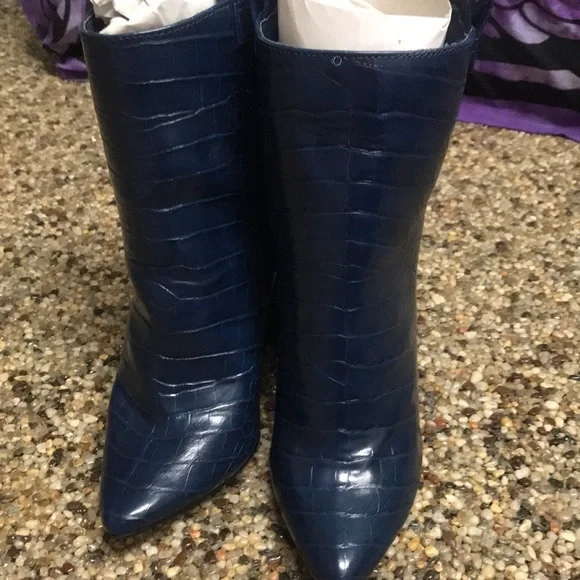 New Peacock Blue Booties - Picture 2 of 5